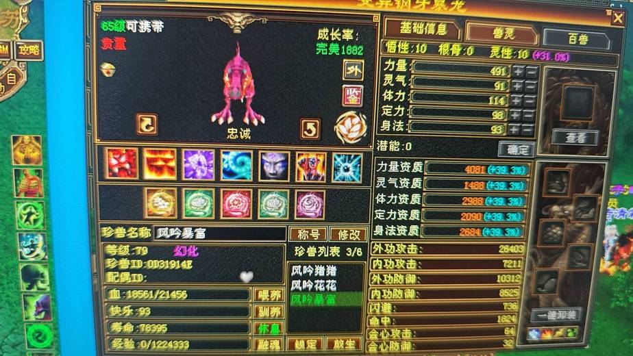 携带等级:65级 | 等级:79 | 悟性10 | 灵性10 | 最高资质:4081 | 【逆光代售宝宝交易全免手续费】商品图片