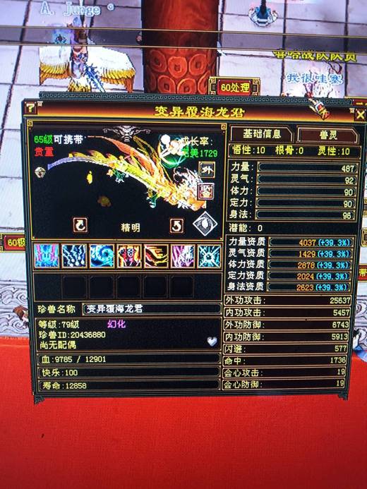 携带等级:65级 | 等级:79 | 悟性10 | 灵性10 | 最高资质:4037 | 【逆光代售宝宝交易全免手续费】商品图片