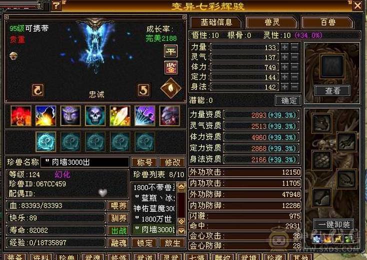 携带等级:其他等级 | 等级:124 | 悟性10 | 灵性10 | 最高资质:4960 | 【逆光代售宝宝交易全免手续费】商品图片