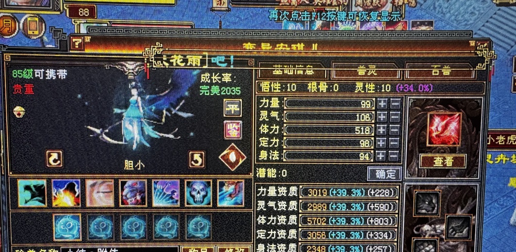 体力宠物 | 胆小 | 携带等级:85级 | 等级:80 | 悟性10 | 灵性10 | 最高资质:4900 | 【逆光代售宝宝交易全免手续费】商品图片