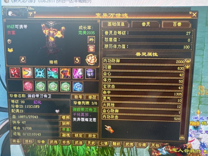 外攻宝宝 | 精明 | 携带等级:85级 | 等级:99 | 悟性10 | 灵性10 | 最高资质:4116 | 【逆光代售宝宝交易全免手续费】商品图片