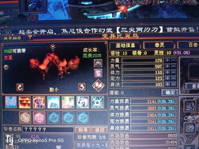 内攻宝宝 | 胆小 | 携带等级:85级 | 等级:85 | 悟性10 | 灵性10 | 最高资质:3897 | 【逆光代售宝宝交易全免手续费】商品图片