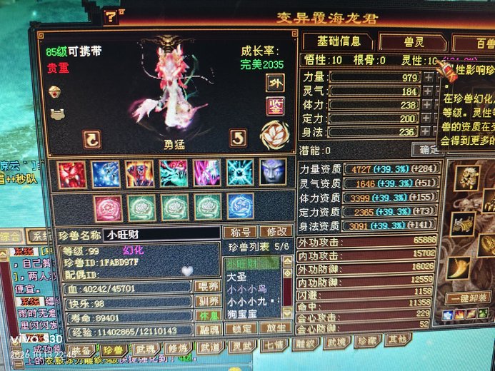 外攻宝宝 | 勇猛 | 携带等级:85级 | 等级:99 | 悟性10 | 灵性10 | 最高资质:4727 | 【逆光代售宝宝交易全免手续费】商品图片