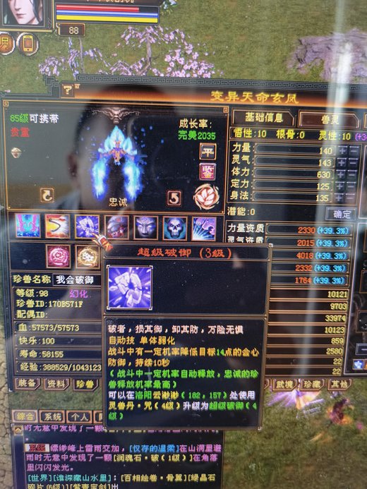 体力宝宝 | 忠诚 | 携带等级:85级 | 等级:96 | 悟性10 | 灵性10 | 最高资质:4016 | 【逆光代售宝宝交易全免手续费】商品图片