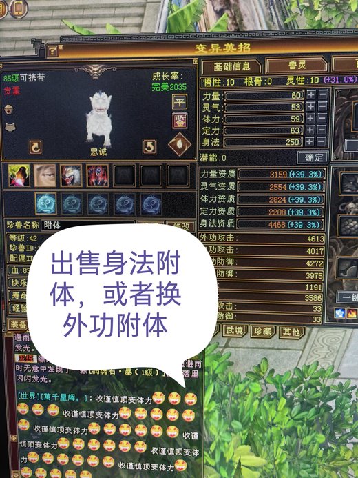 【区长推荐】 | 身法宝宝 | 忠诚 | 携带等级:85级 | 等级:85 | 悟性10 | 灵性10 | 最高资质:4468 | 【逆光代售宝宝交易全免手续费】商品图片
