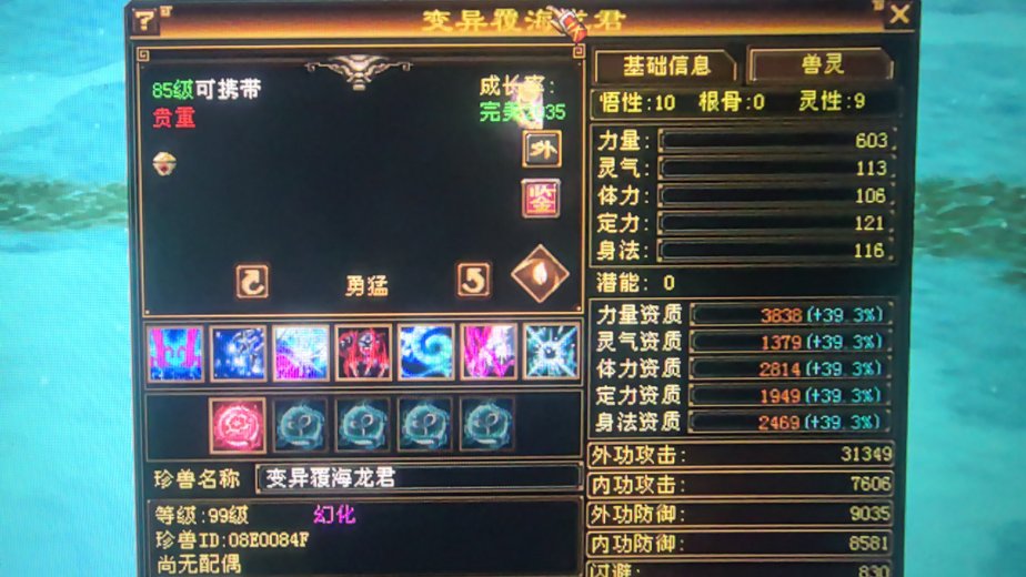 外攻宝宝 | 勇猛 | 携带等级:85级 | 等级:89 | 悟性10 | 灵性9 | 最高资质:4019 | 【逆光代售宝宝交易全免手续费】商品图片
