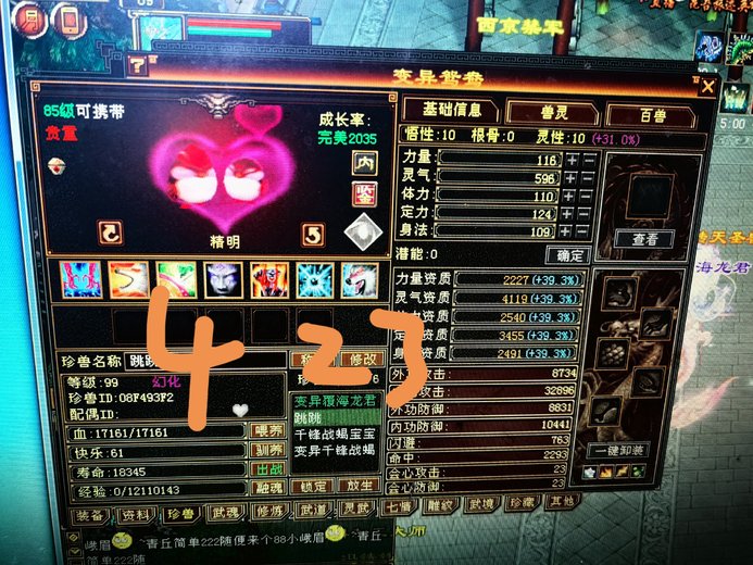 内攻宝宝 | 精明 | 携带等级:85级 | 等级:89 | 悟性10 | 灵性10 | 最高资质:4119 | 【逆光代售宝宝交易全免手续费】商品图片